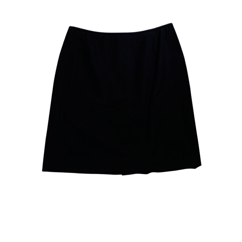 Vtg 90s Casual Corner Black Stretch Wool Knee-Length Skirt Size 10 SALE